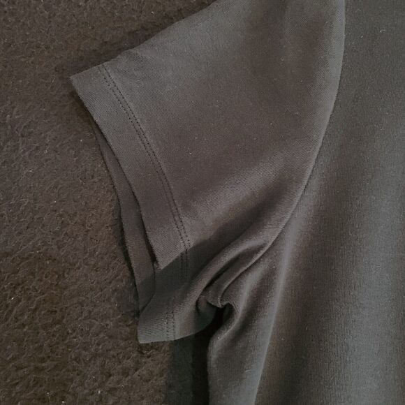 Chicos Womens Top Blue Size 2 Cotton Blend Stretch Pullover Short Sleeve - Picture 8 of 12